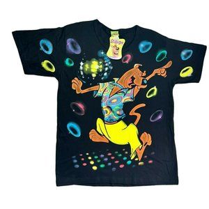 NEW 1999 Scooby Doo T-Shirt Groovy Cartoon Network Woman Size 14W/16W Black RARE